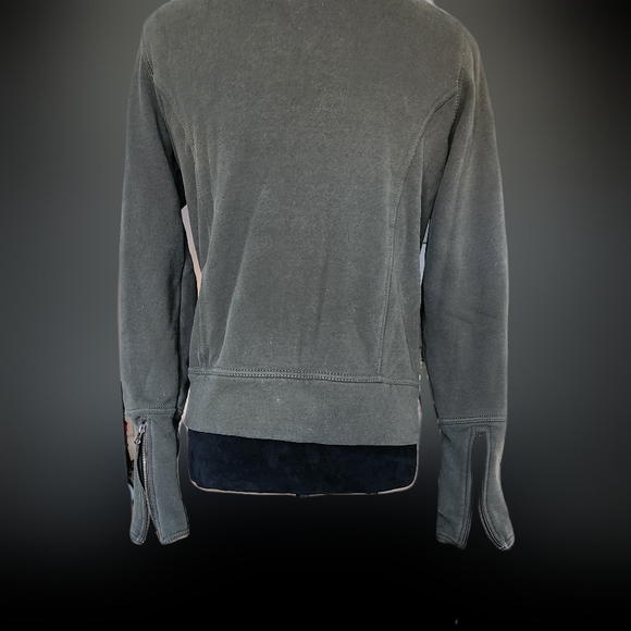 #KG28 Aeropostale Girls Olive Green Jacket With Faux Fur Collar - Picture 8 of 14